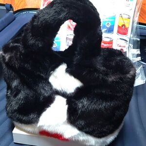 Alice+Olivia Stace face faux fluffy fur tote bag